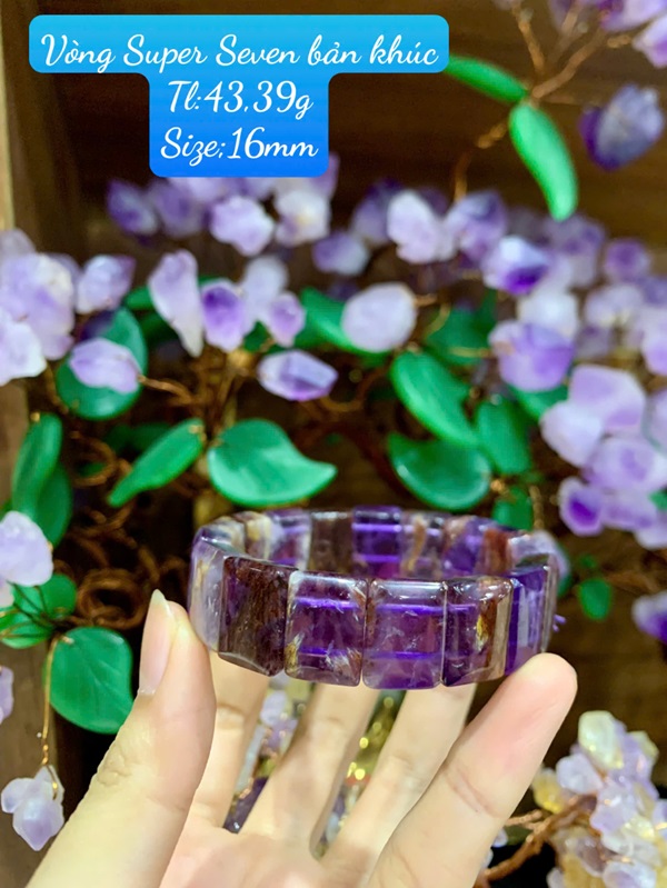 Vòng Super Seven Tím Bản Khúc 16mm