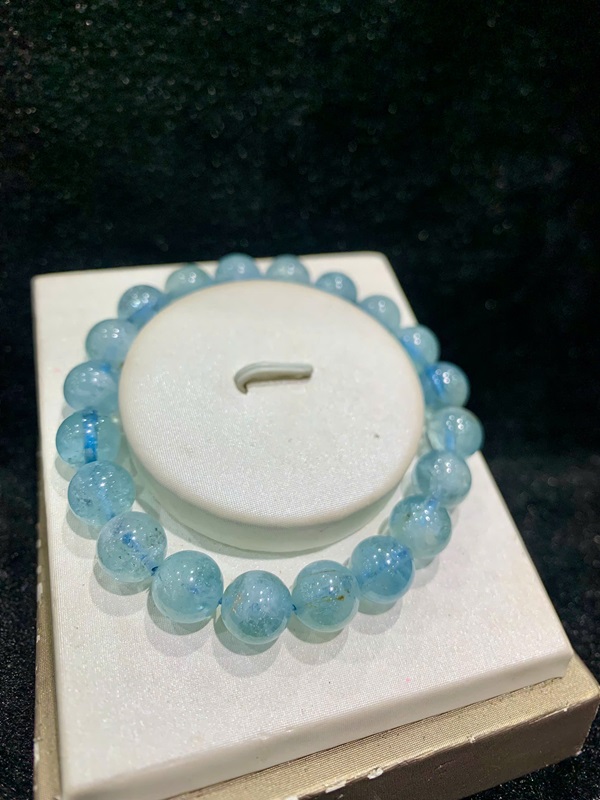 Vòng tay Aquamarine ngọc xanh biển 10ly
