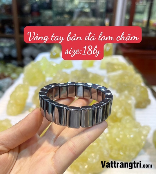 Vòng tay bản đá nam châm 18ly