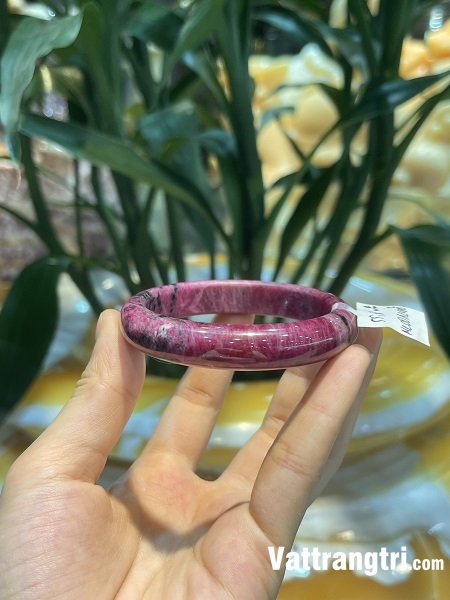 Vòng tay bản liền ngọc ruby vip 12mm