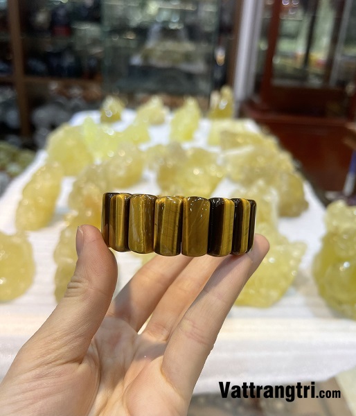 Vòng tay đá bản mắt hổ 22ly