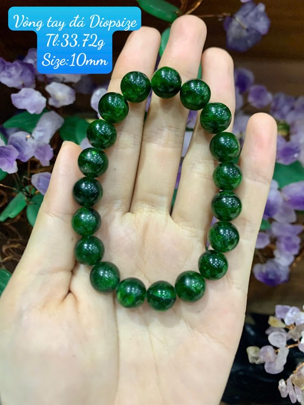 Vòng Tay Đá Diopside 10ly