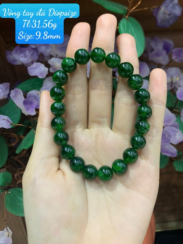 Vòng Tay Đá Diopside 9,8ly