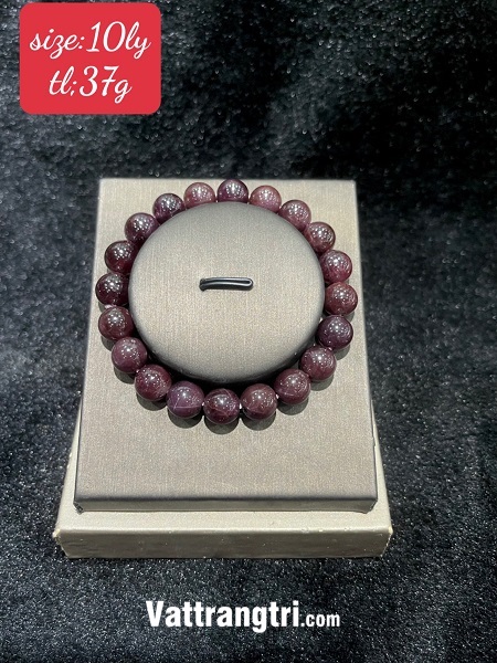Vòng tay đá garnet đỏ đô đủ size