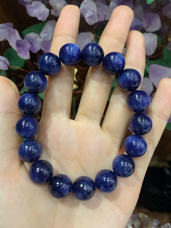 Vòng Tay Đá Kyanite Xanh Đại Dương 12ly