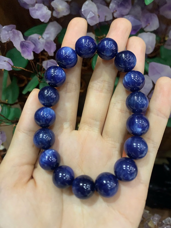 Vòng Tay Đá Kyanite Xanh Đại Dương 12ly