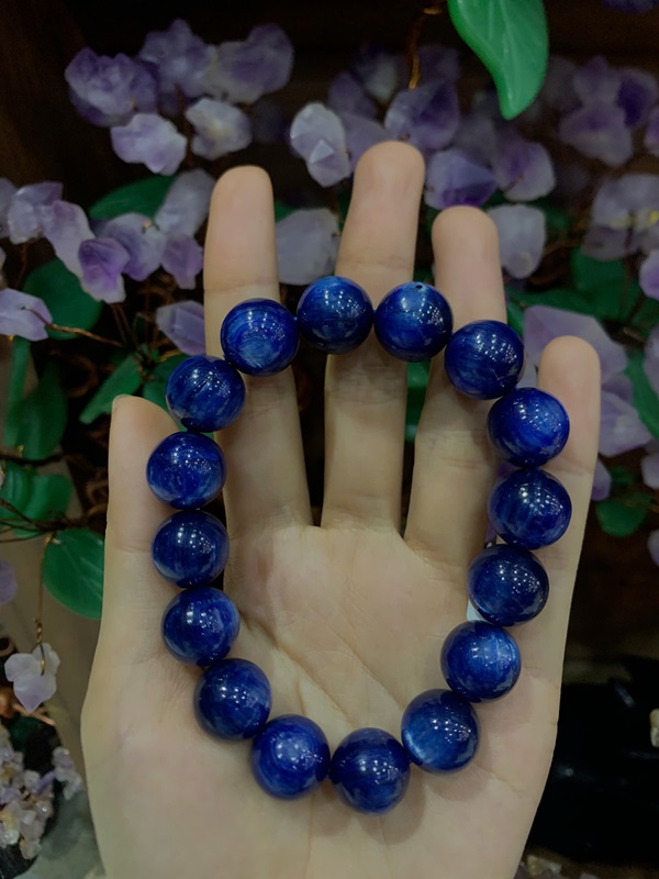 Vòng Tay Đá Kyanite Xanh Đại Dương 13.8ly