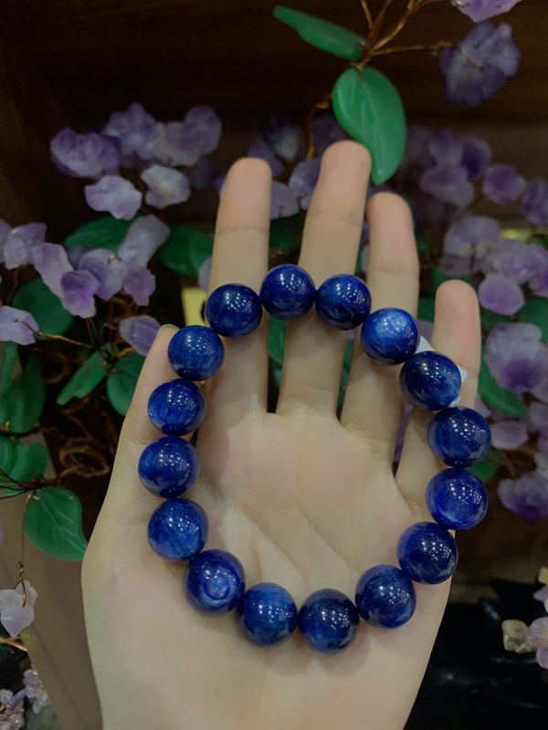 Vòng Tay Đá Kyanite Xanh Đại Dương 13.8ly