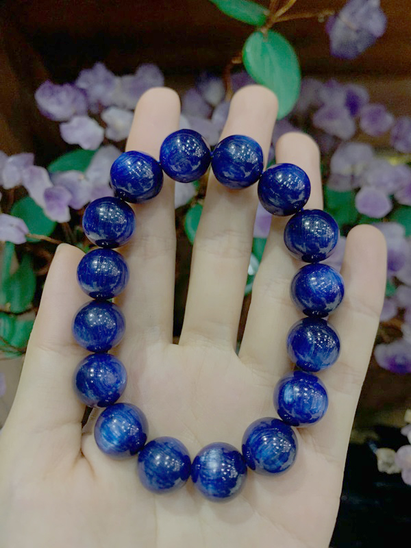 Vòng Tay Đá Kyanite Xanh Đại Dương 13ly