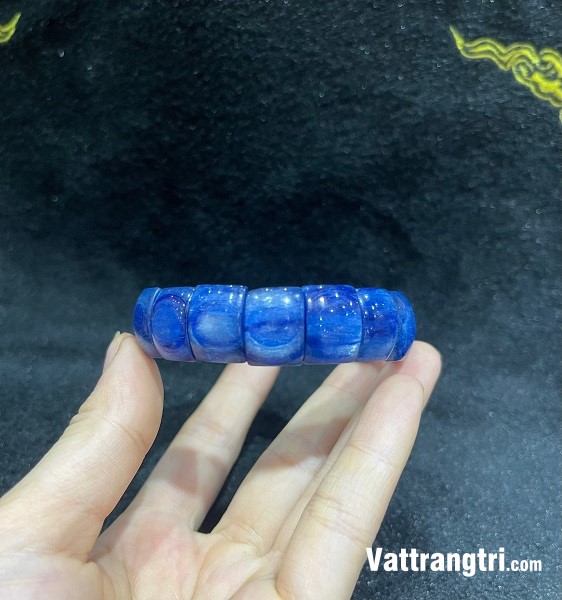 Vòng tay đá kyanite xanh đại dương 16ly