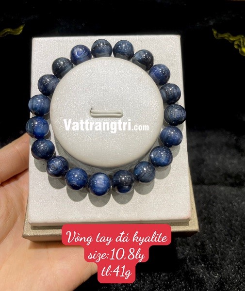 Vòng tay đá kyanite xanh dương 10.8ly