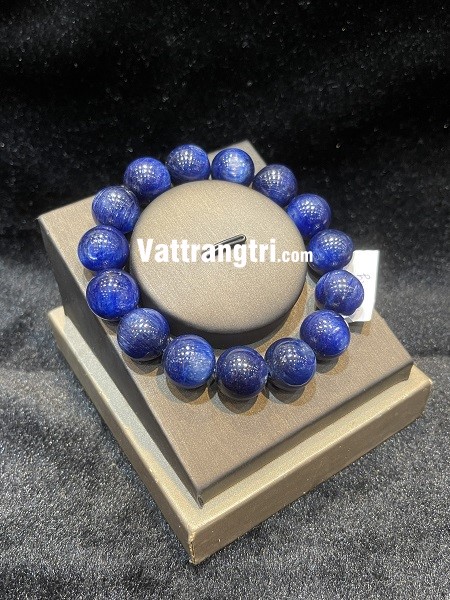 Vòng tay đá kyanite xanh dương 14ly