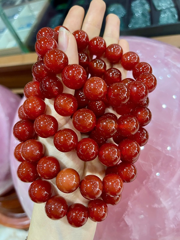 Vòng Tay Đá Mã Não Đỏ 4ly - 20ly