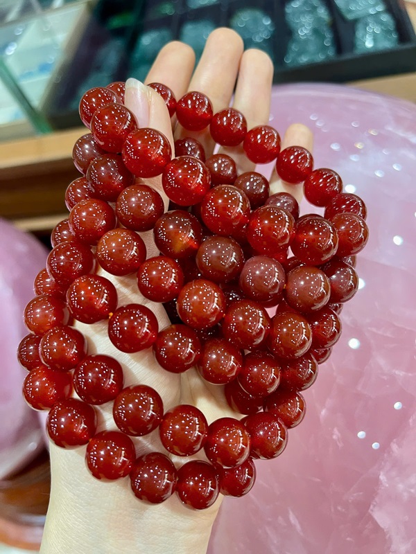 Vòng Tay Đá Mã Não Đỏ 4ly - 20ly