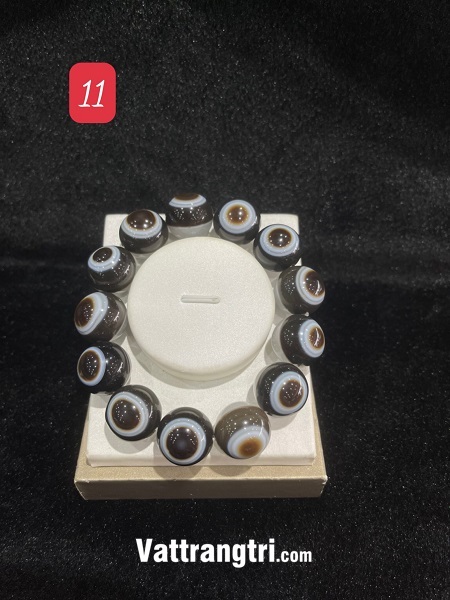 Vòng tay đá mã não vân mix 12ly