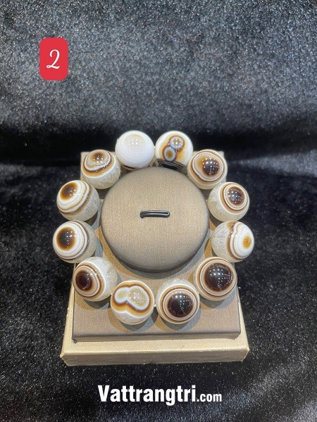 Vòng tay đá mã não vân nhãn cầu 12ly