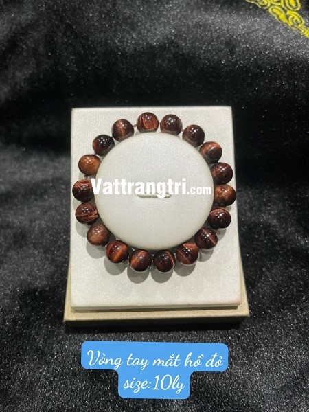 Vòng tay đá mắt hổ đỏ 8ly - 10ly - 12ly - 14ly - 16ly