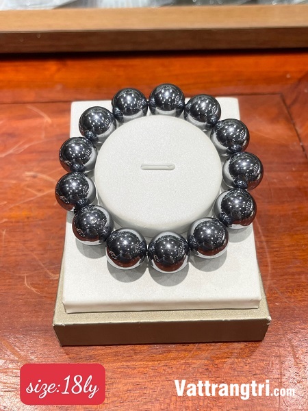 Vòng tay đá nam châm hematite 12ly - 14ly - 16ly - 18ly - 20ly