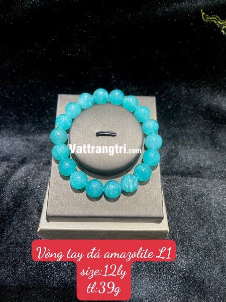 Vòng tay đá quý amazonite L1 12ly