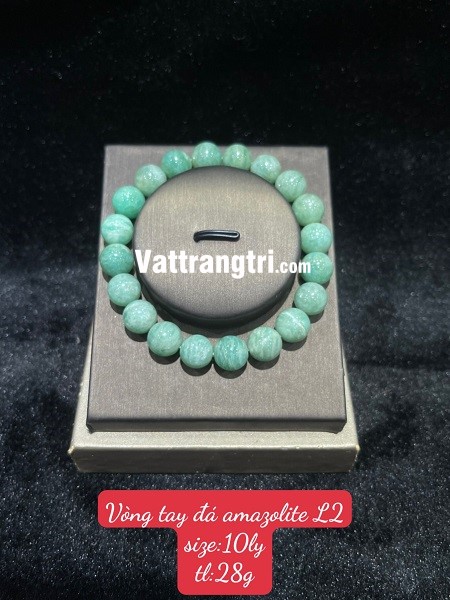 Vòng tay đá quý amazonite L2 10ly