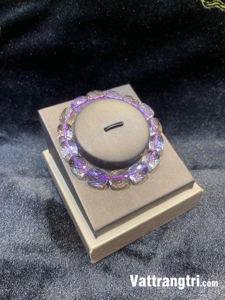 Vòng tay đá quý thạch anh tím tự nhiên vip 10ly