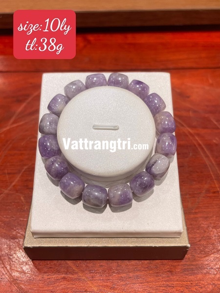 Vòng tay đá thạch anh tím 10ly - 12ly