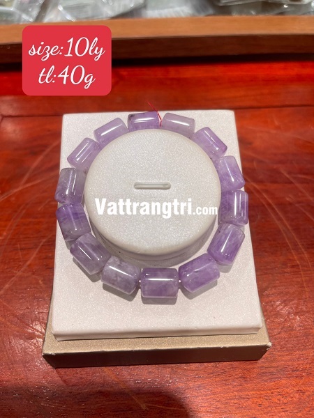 Vòng tay đá thạch anh tím 10ly - 12ly