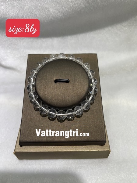 Vòng tay đá thạch anh trắng 8ky - 10ly - 12ly - 14ly - 16ly - 18ly - 20ly