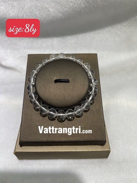 Vòng tay đá thạch anh trắng 8ky - 10ly - 12ly - 14ly - 16ly - 18ly - 20ly
