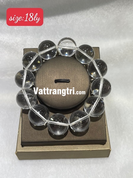 Vòng tay đá thạch anh trắng 8ky - 10ly - 12ly - 14ly - 16ly - 18ly - 20ly