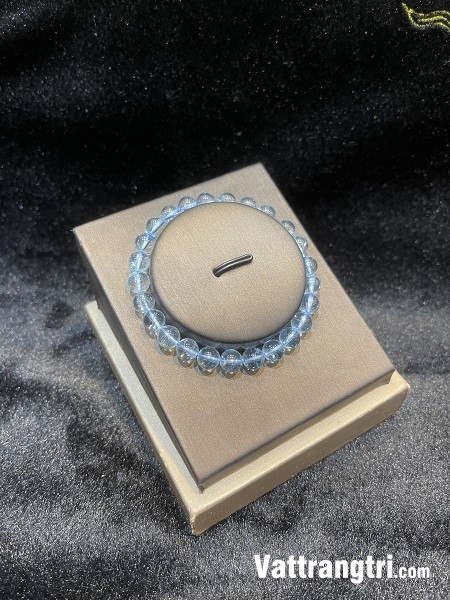 Vòng tay đá topaz xanh bầu trời 7ly