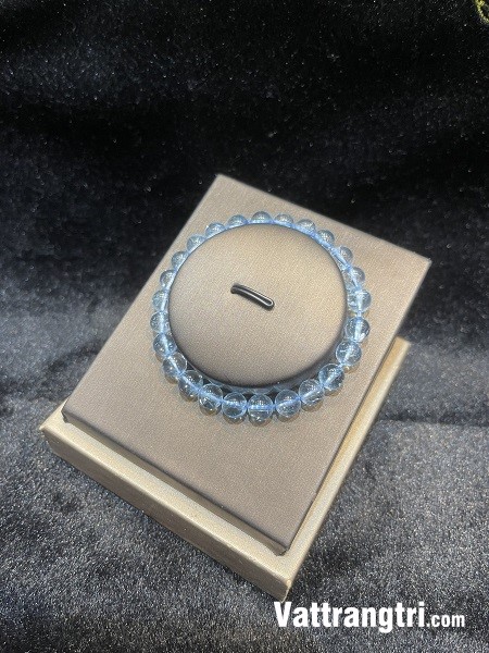 Vòng tay đá topaz xanh bầu trời 7ly