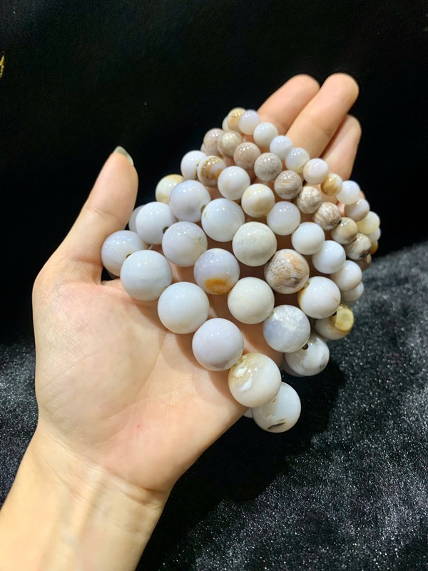 Vòng tay gỗ hoá ngọc đủ Size 8-18ly