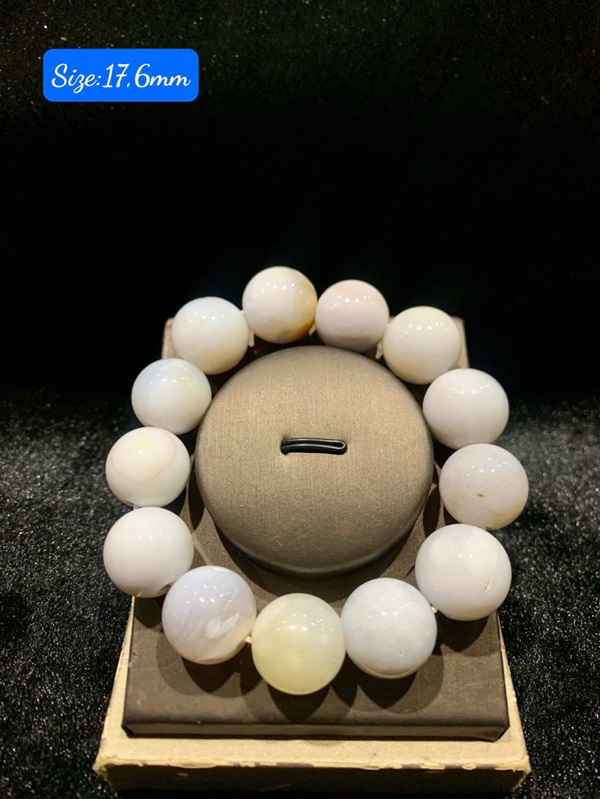 Vòng tay gỗ hoá ngọc đủ Size 8-18ly