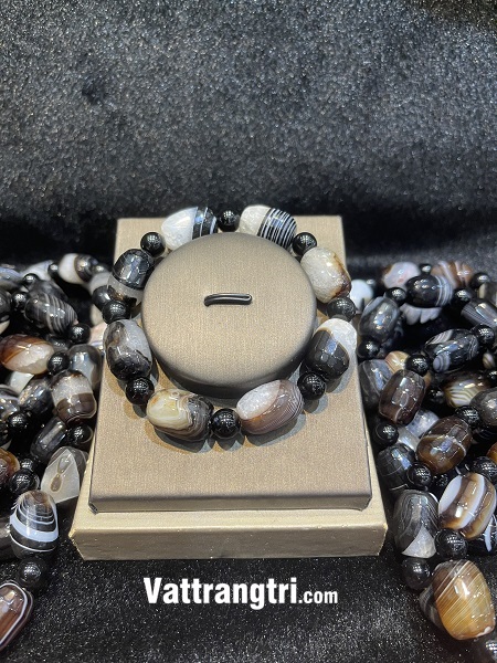 Vòng tay mã não vân mix 12ly