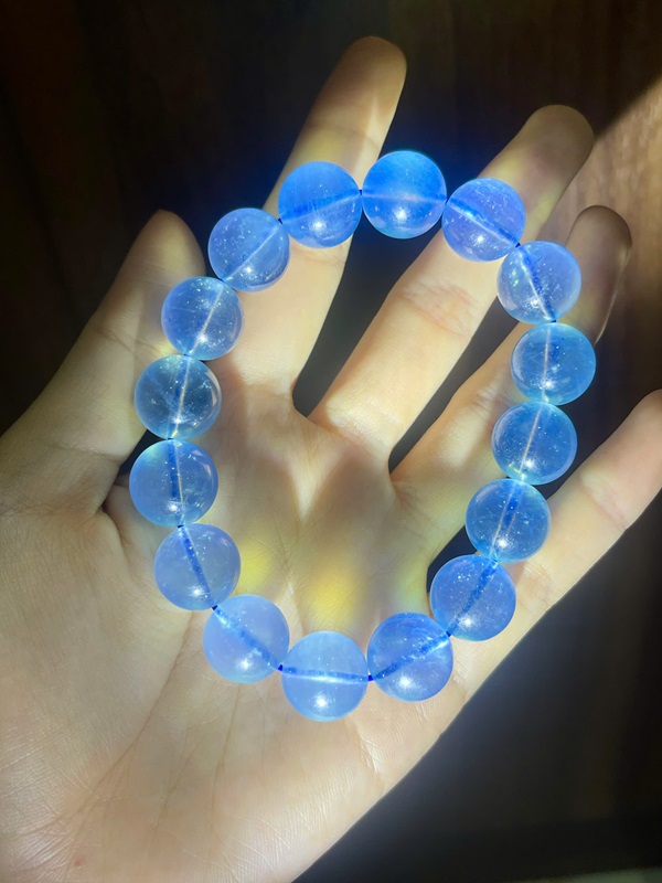 Vòng tay ngọc Aquamarine 13,88ly