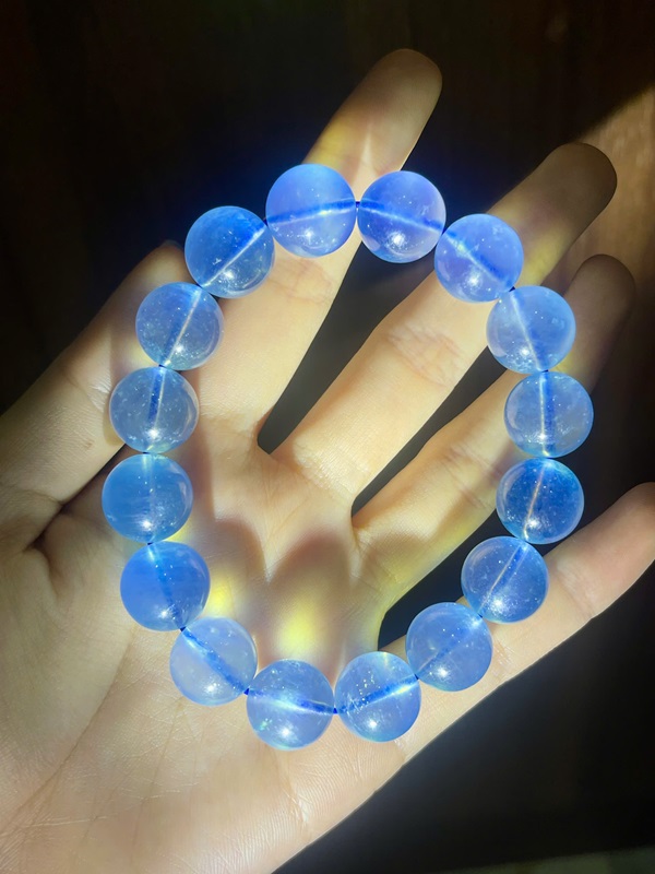 Vòng tay ngọc Aquamarine 13,88ly