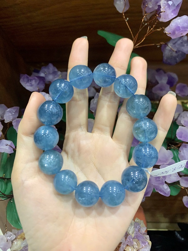 Vòng tay ngọc Aquamarine 16ly