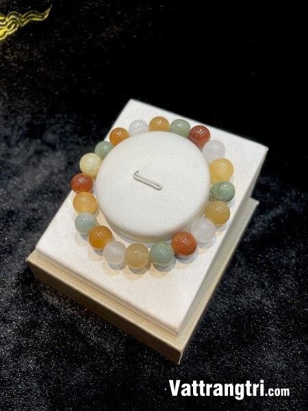 Vòng tay ngọc jadeite alpite 10ly