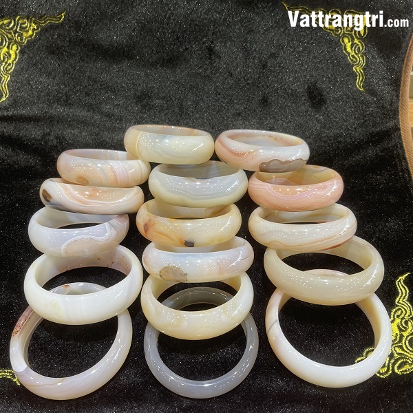 Vòng tay Ngọc mã não to bản liền L2