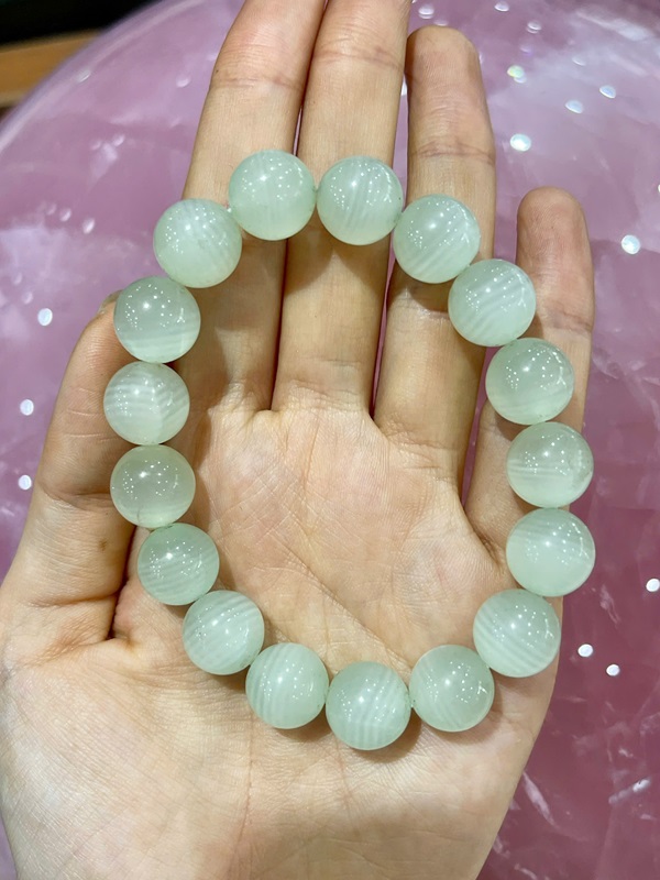 Vòng Tay Ngọc Mã Não Xanh Vân