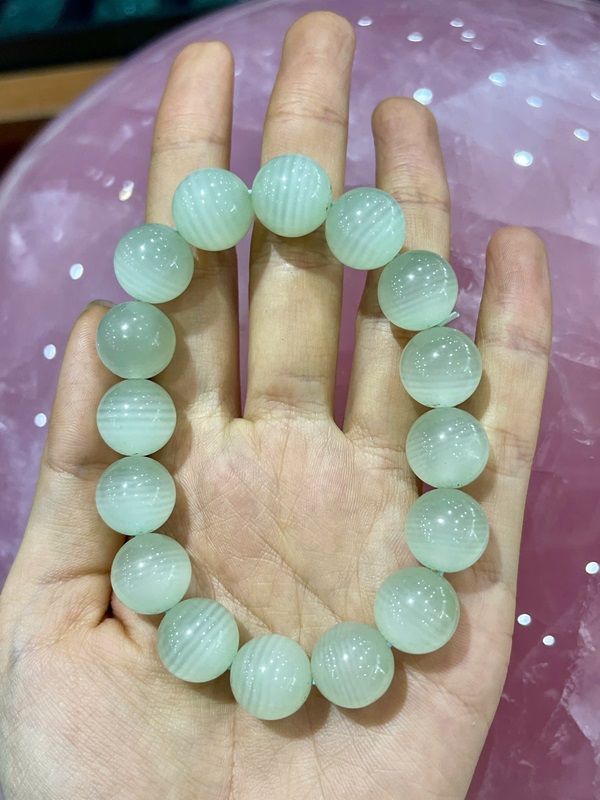 Vòng Tay Ngọc Mã Não Xanh Vân