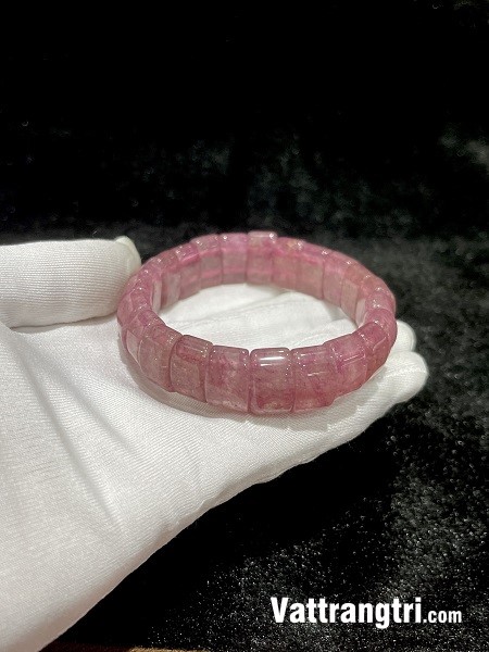 Vòng tay thạch anh dâu tây bản khúc 15ly
