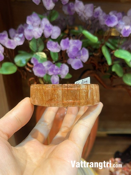 Vòng tay thạch anh tóc đồng 19,1ly