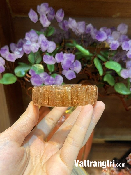 Vòng tay thạch anh tóc đồng 19,1ly