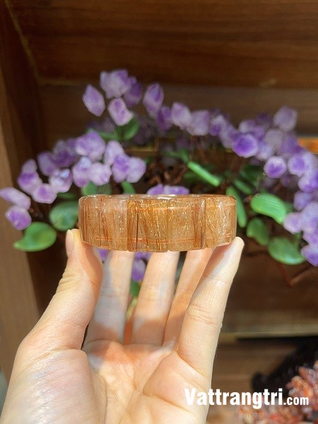 Vòng tay thạch anh tóc đồng 19,1ly