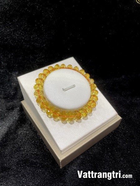 Vòng tay thạch anh vàng giác cúc 10ly