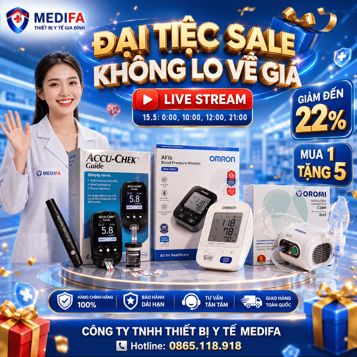 [MEDIFA SIÊU SALE ĐÔI 14-15.05] – Chủ Động Tầm Soát, Trọn Vẹn Yêu Thương