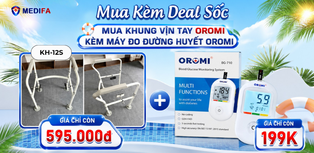 Giải Pháp An Toàn Toàn Diện Cho Người Cao Tuổi: Mua Khung Vịn Tay Bồn Cầu Oromi – Deal Sốc Máy Đo Đường Huyết Chỉ 199K