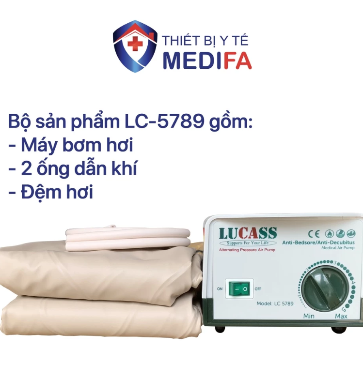 Đệm Hơi Chống Loét Lucass LC5789 Công Nghệ Mỹ – MEDIFA Cung Cấp Giải Pháp Chăm Sóc Người Bệnh Nằm Lâu Năm